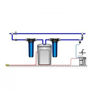 Умягчитель Аквафор ProPlus 380P + Гросс 2 шт. + Морион + Соль 2 мешка
